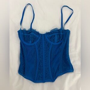 Urban Outfitters blue corset size small